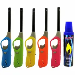 GENERICO - Encendedor Antorcha Mechero Estufa Horno + 1 Gas Butano