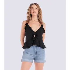DEREK - Blusa de Golas para Mujer
