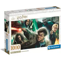 CLEMENTONI - Rompecabezas Adultos De 1000 Piezas Batalla Harry Potter