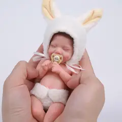 GENERICO - ❤ Mini ❤ Bebe Reborn❤ Conejita Dormida Y Sonriente❤