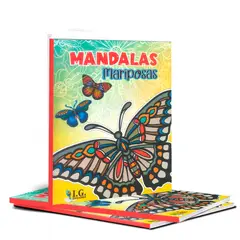 BOOKS - Mega Libros De Mándalas Mariposas Para Colorear