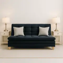 ESTILO Y CONFORT - Sofácama Click Baúl 3 Pocisiones Negro