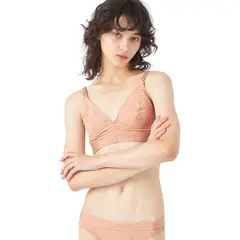 CALVIN KLEIN - Bralette Pink Triángular con Broche Delantero