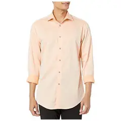 CALVIN KLEIN - Camisa Manga Larga Naranja Para Hombre