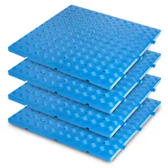 ENERGY PLUS - Set X4 Estibas plásticas lisas 60X60cm Cap. 500 KG Azul