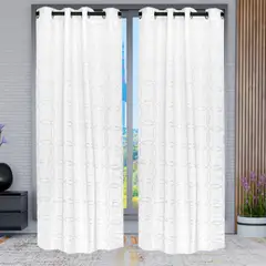 HOMETEX - CORTINA YR19200 BLANCA