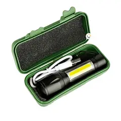 GENERICO - Lampara Tactica Recargable Led 2000l Y Linterna Lateral