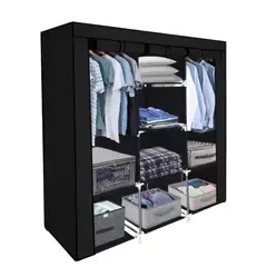 GENERICO - Armario Organizador En Tela 3 Cuerpos