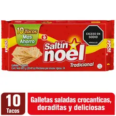 SALTIN NOEL - Galletas Saltín Noel 10 Tacos