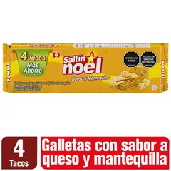 SALTIN NOEL - Galletas Saltín Noel Queso Mantequilla 4 Tacos