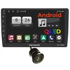 AIWA - Radio Carro 2 Din Android HD 2 + 32 Gb De 10'' QLED AW-A1000BS