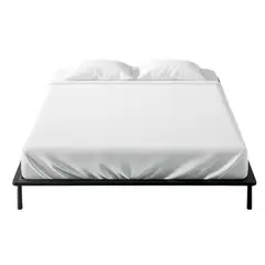 KARYTEX - Combo Protector De Colchón Almohada Terry Cama Semidoble Color Blanco