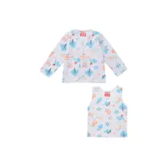 SANTANA - Camiseta Manga Larga + Esqueleto Bebé Niño Índigo