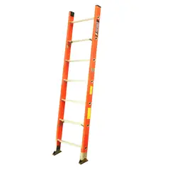 ESCALERAS DE COLOMBIA - Escalera Certificada Tipo Sencilla En Fibra De Vidrio 7 Pasos / 2.10Mts 136kg