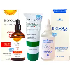 BIOAQUA - Suero de Vitamina C - Suero de acido hialuronico y Jabón acido Salicilico
