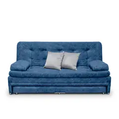 MUEBLES ONLINE - Sofa cama Nido Olsen Tela Azul - Incluye Cojines