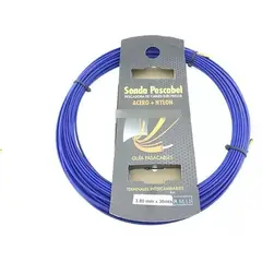 GENERICO - Sonda Pesca Eléctrica 30 metros en Acero + Nylon