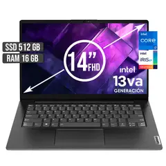 LENOVO - V14 INTEL CORE I7-1355U SSD 512GB RAM 16GB LED 14 FULL HD