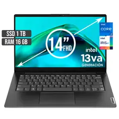 LENOVO - Portátil Intel Core I7-1355U 1TB SSD 16GB RAM 14" FHD