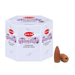DAYOSHOP - Incienso Hem Cono De Reflujo Vainilla Backflow X 40 Unid