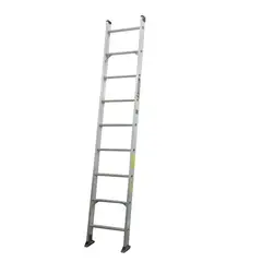 ESCALERAS DE COLOMBIA - Escalera Certificada Tipo Sencilla En Aluminio 9 pasos / 2.7Mts 136 Kg.