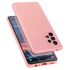 GENERICO - Funda Estuche Silicone Case Compatible Con Samsung A52 y A52S Rosa