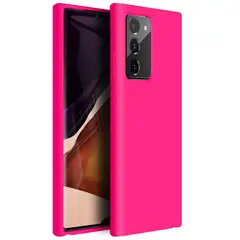GENERICO - Funda Estuche Silicone Case Compatible Con Samsung Note 20 Fucsia