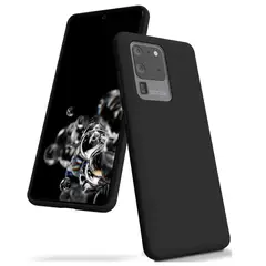 GENERICO - Funda Estuche Silicone Case Compatible Samsung S20 Ultra Negro