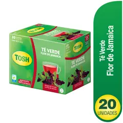 TOSH - Té Verde Flor de Jamaica 20 unidades