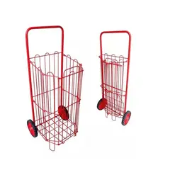 GENERICO - Carro De Mercado Plegable Metálico Con Ruedas Linea Economica