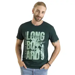 RUTTA - Camiseta Hombre Verde Botella 100466