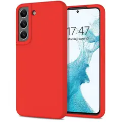 GENERICO - Funda Estuche Silicone Case Compatible Samsung S22 Plus Rojo