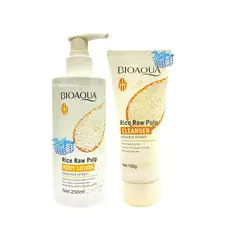 BIOAQUA - Crema corporal y jabon de arroz