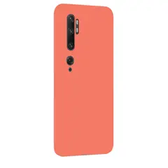 GENERICO - Funda Estuche Silicone Case Compatible Xiaomi Mi Note 10 Salmon