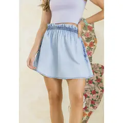 RUTTA - Falda Corta Mujer Azul Medio 103219