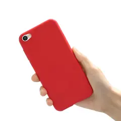 GENERICO - Funda Estuche Silicone Case Compatible Xiaomi Note 5A Rojo