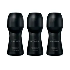 AVON - Desodorante Antitranspirante Roll-on 50ml Black Suede X 3