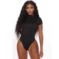 RAINBOW MODA - Blusa Body Básico Cuelllo Alto Mujer