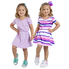MARKETING PERSONAL - Vestido Paq X2 Infantil Femenino Lila Mp 16790