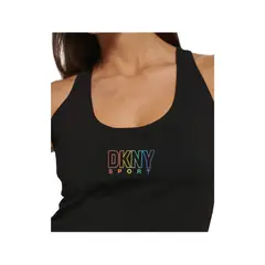 DKNY - Top Deportivo Negro Para Mujer