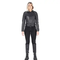 LA CHAQUETERIA - Chaqueta en Cuero Negro W16