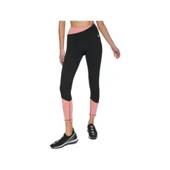 DKNY - Leggin Casual Negro Con Rosa Para Mujer