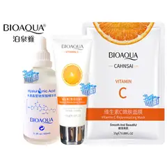 BIOAQUA - Kit X 3 Vitamina C Y Acido Hialuronico