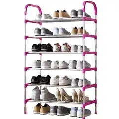 GENERICO - Organizador De Zapatos Practico Zapatero Portatil 7 Niveles ROSA
