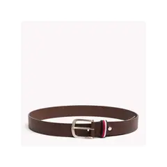 TOMMY HILFIGER - Cinturon Café De Cuero Para Hombre