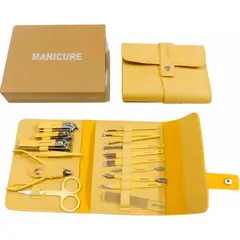 MAZUGI - Manicure Kit Estuche Belleza Corta Uñas Manos Estética 16pcs