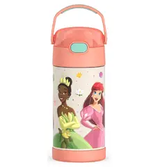 THERMOS - Termo Pitillo Infantil Acero Inoxidable Princesas 12 Onz