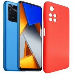GENERICO - Estuche Silicone Case Compatible Xiaomi Poco M4 Pro 5G Salmon