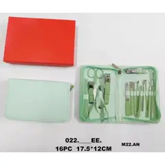MAZUGI - Manicure Estuche Belleza Corta Uñas Manos 16und Verde_.