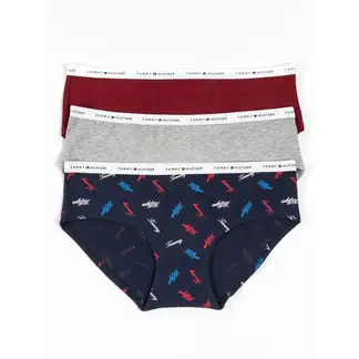 TOMMY HILFIGER - Paquete De 3 Hipsters Mujer Azul